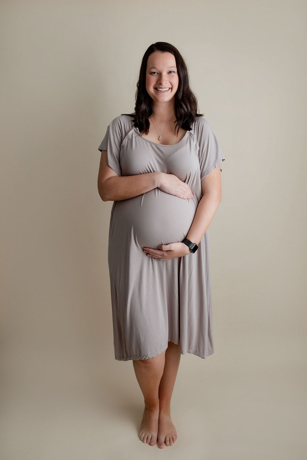 Three Little Tots Harbor Mist Labor and Delivery Nursing Hospital Gown