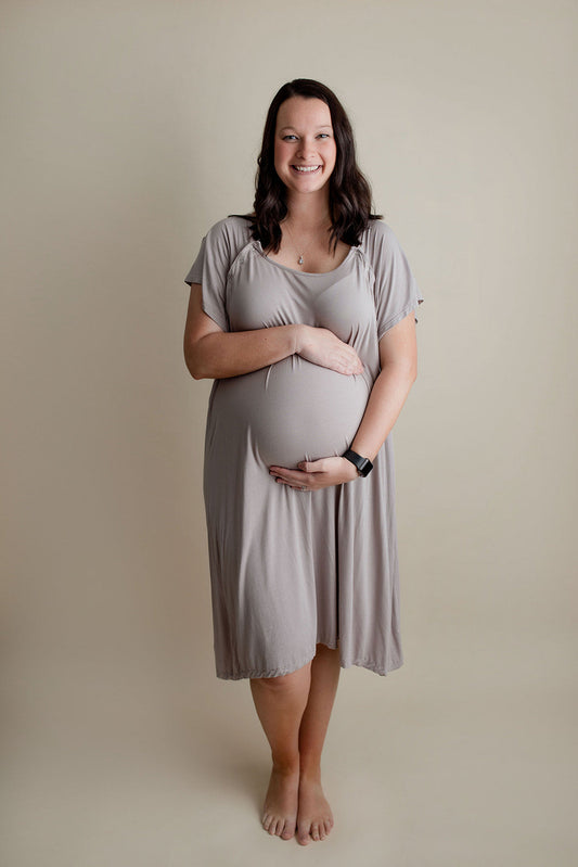 Three Little Tots Harbor Mist Labor and Delivery Nursing Hospital Gown