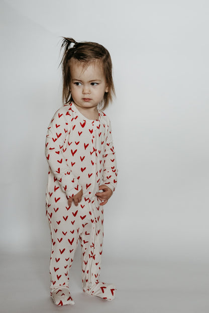 LURE Peek-a-Boo Baby Sleeper Heart Confetti