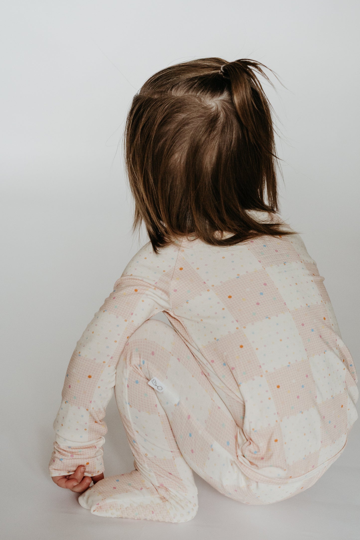 LURE Peek-a-Boo Baby Sleeper Blush Sprinkle / Checkered