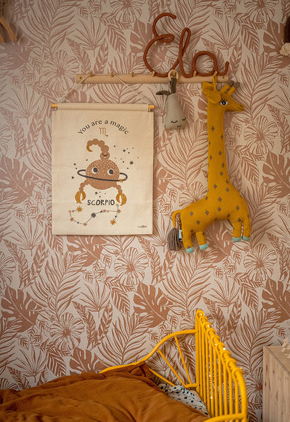 Nattiot Little Scorpio Children's Wall Decoration Zodiac Sign Scorpio