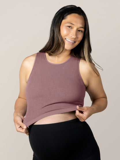 Kindred Bravely Sublime Bamboo Maternity & Nursing Longline Bra Top Twilight