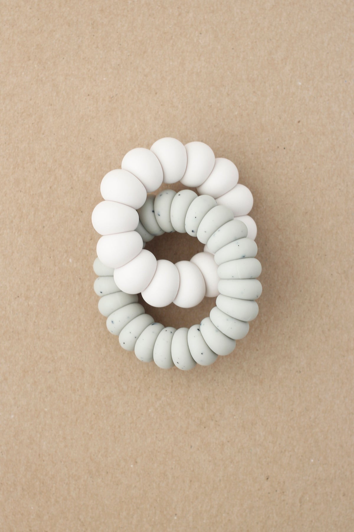 littleCHEW Freezer Teether - Luna | Silver Ivory