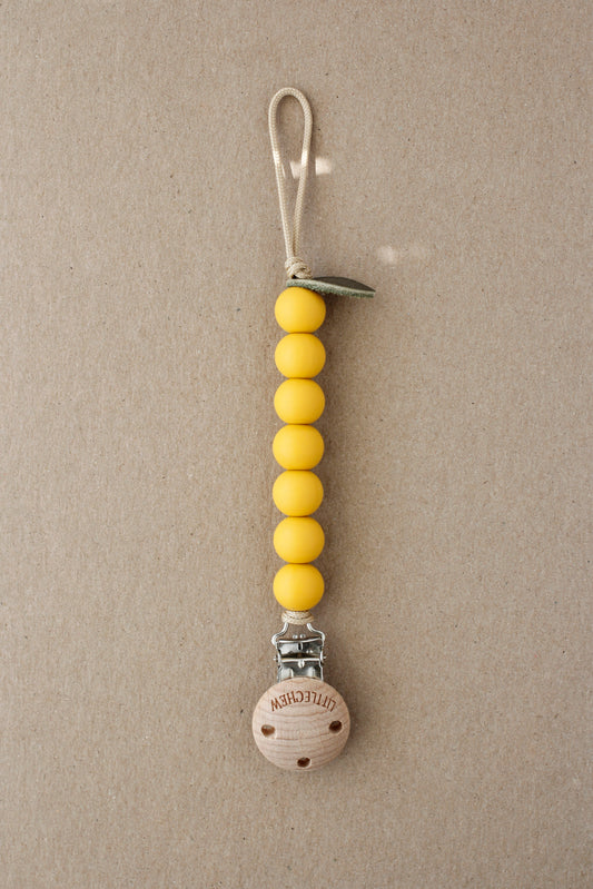 littleCHEW Pacifier Clip - Lemon