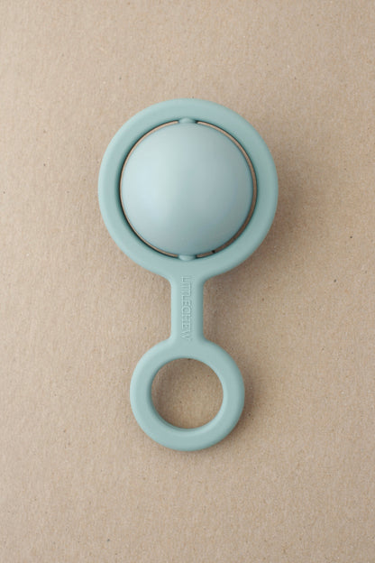 littleCHEW Rattle Toy - Ora | Iceberg Green