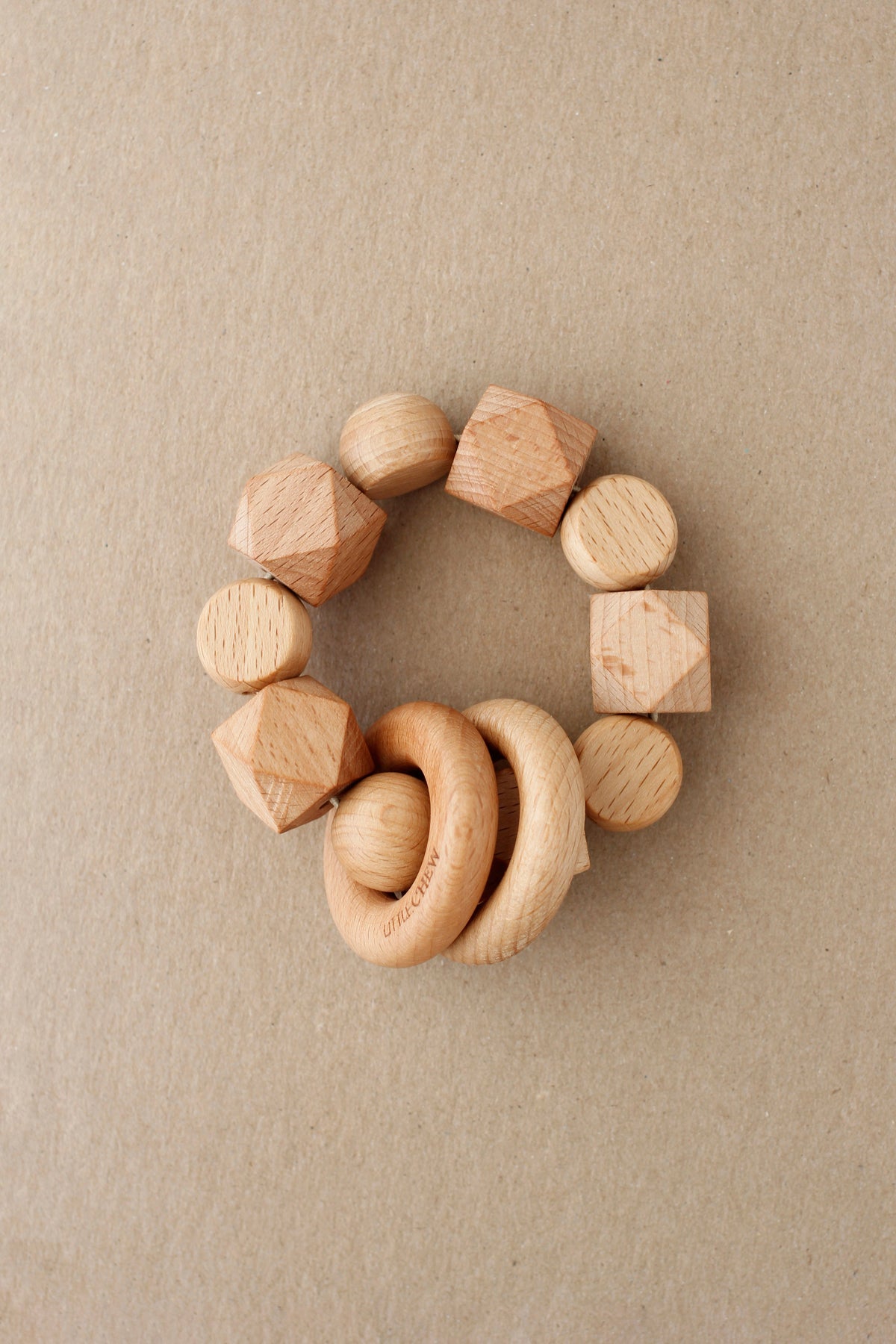 littleCHEW Wooden Rattle Toy