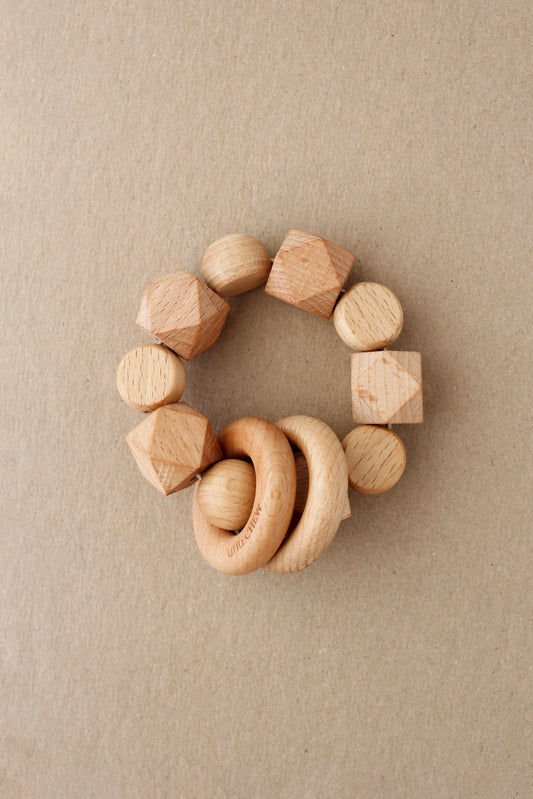 littleCHEW Wooden Rattle Toy