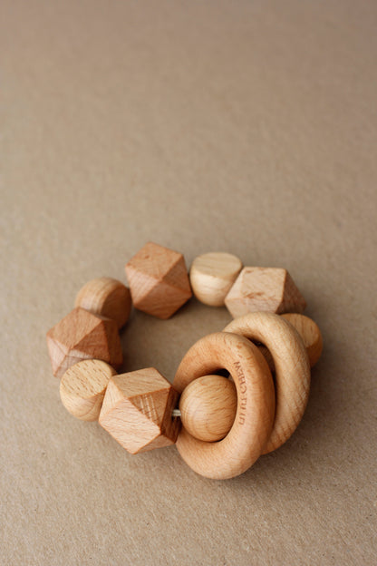 littleCHEW Wooden Rattle Toy
