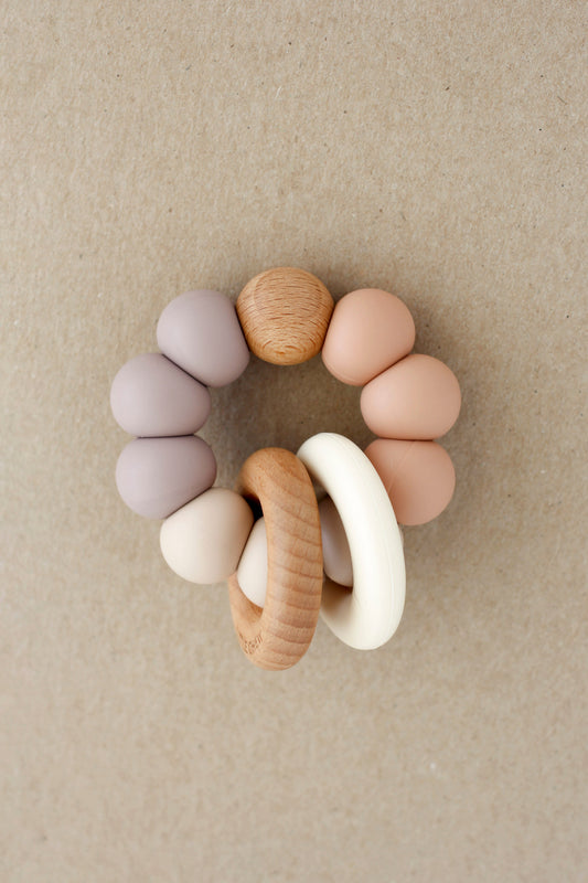 littleCHEW Teether - Roy | Coral Fondant