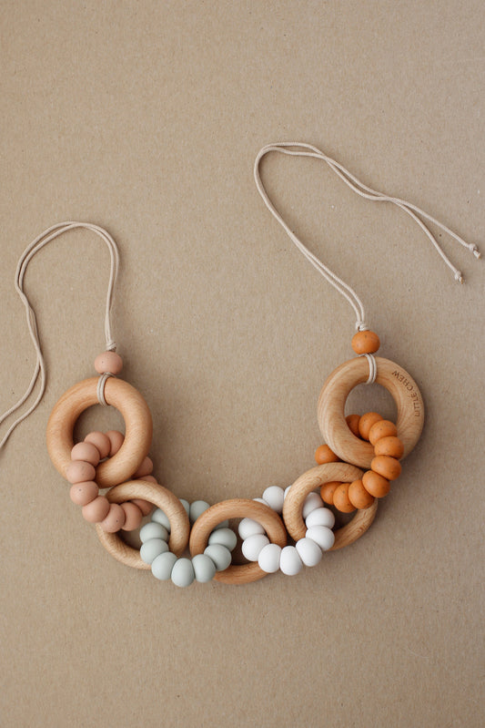 littleCHEW Pram Garland - Kyle | Dusty Ochre