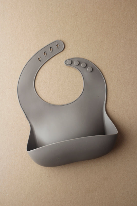 littleCHEW Silicone Baby Bib - Onyx