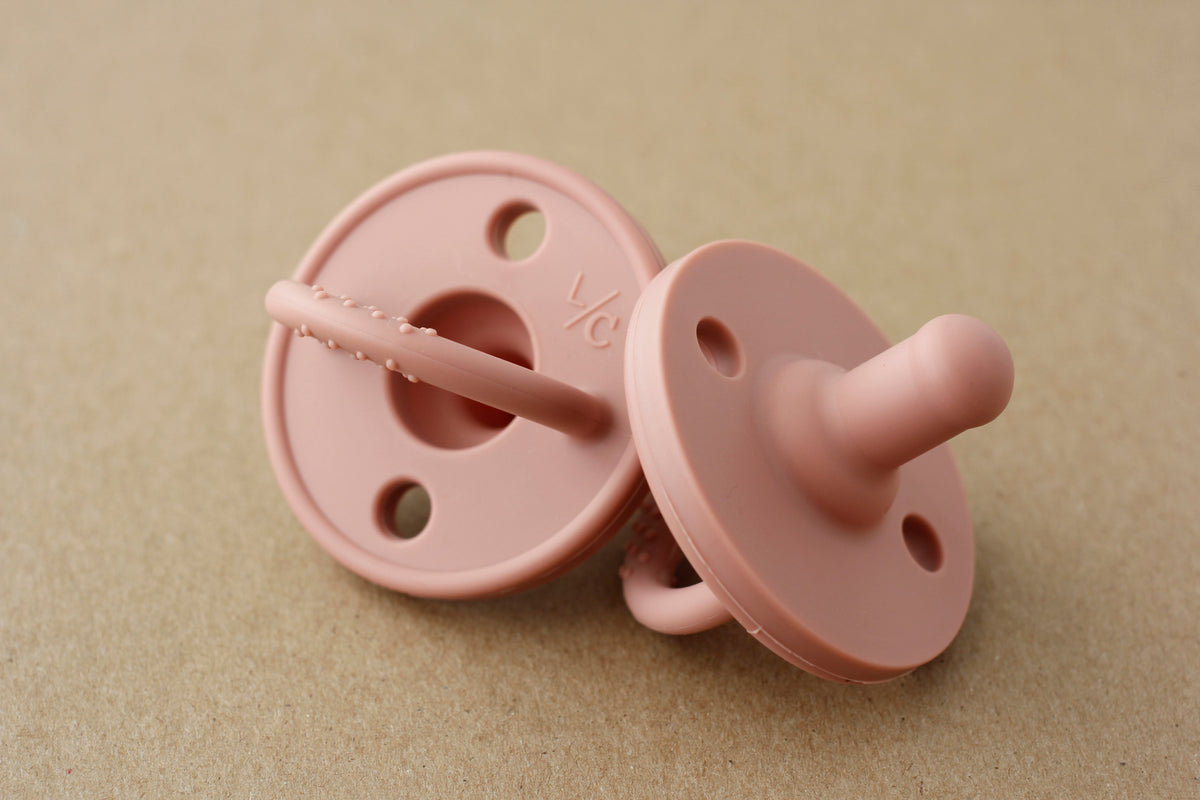 littleCHEW Silicone Pacifier | Rose