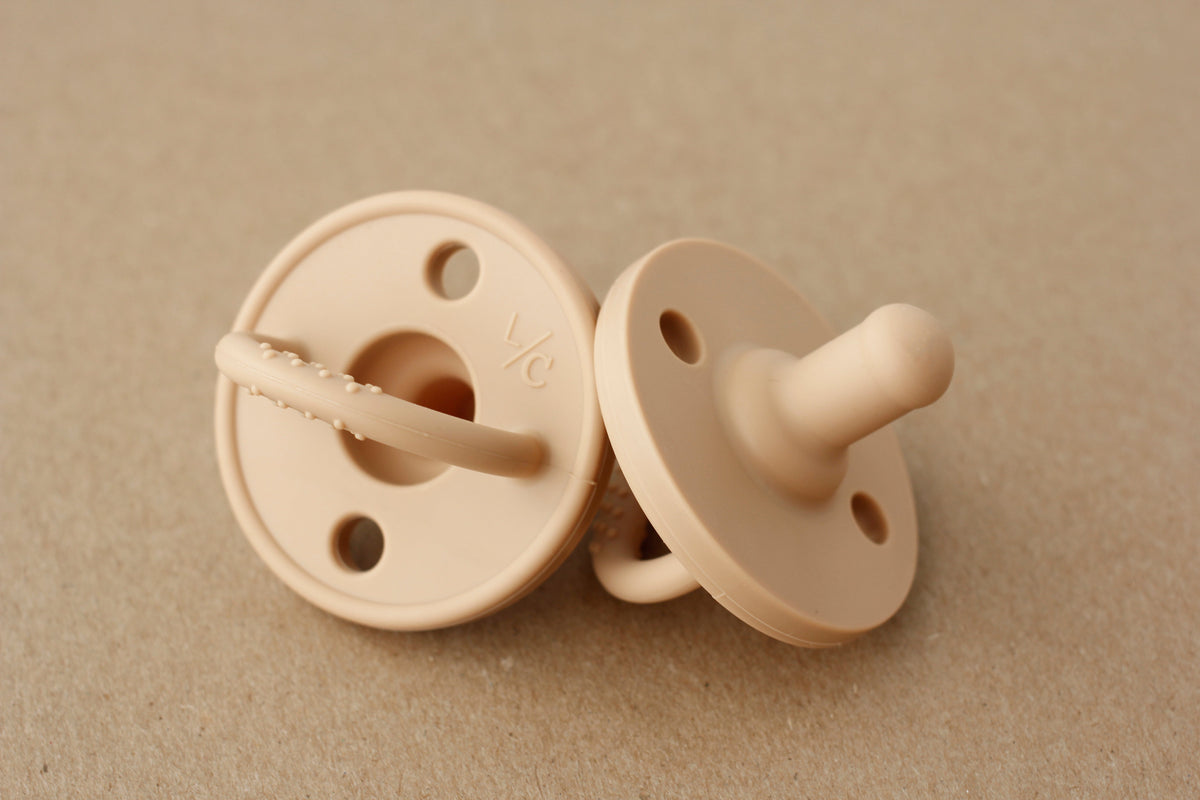 littleCHEW Silicone Pacifier | Camel