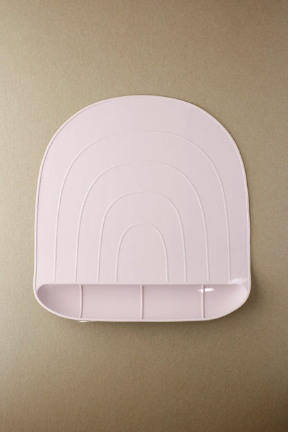 littleCHEW Rainbow Silicone Mat - Pale Mauve