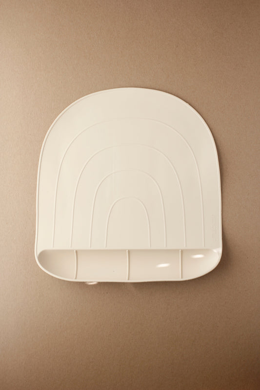 littleCHEW Rainbow Silicone Mat - Creme