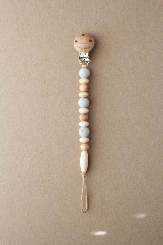 littleCHEW Pacifier Clip - Omar | Speckled Soft Sage