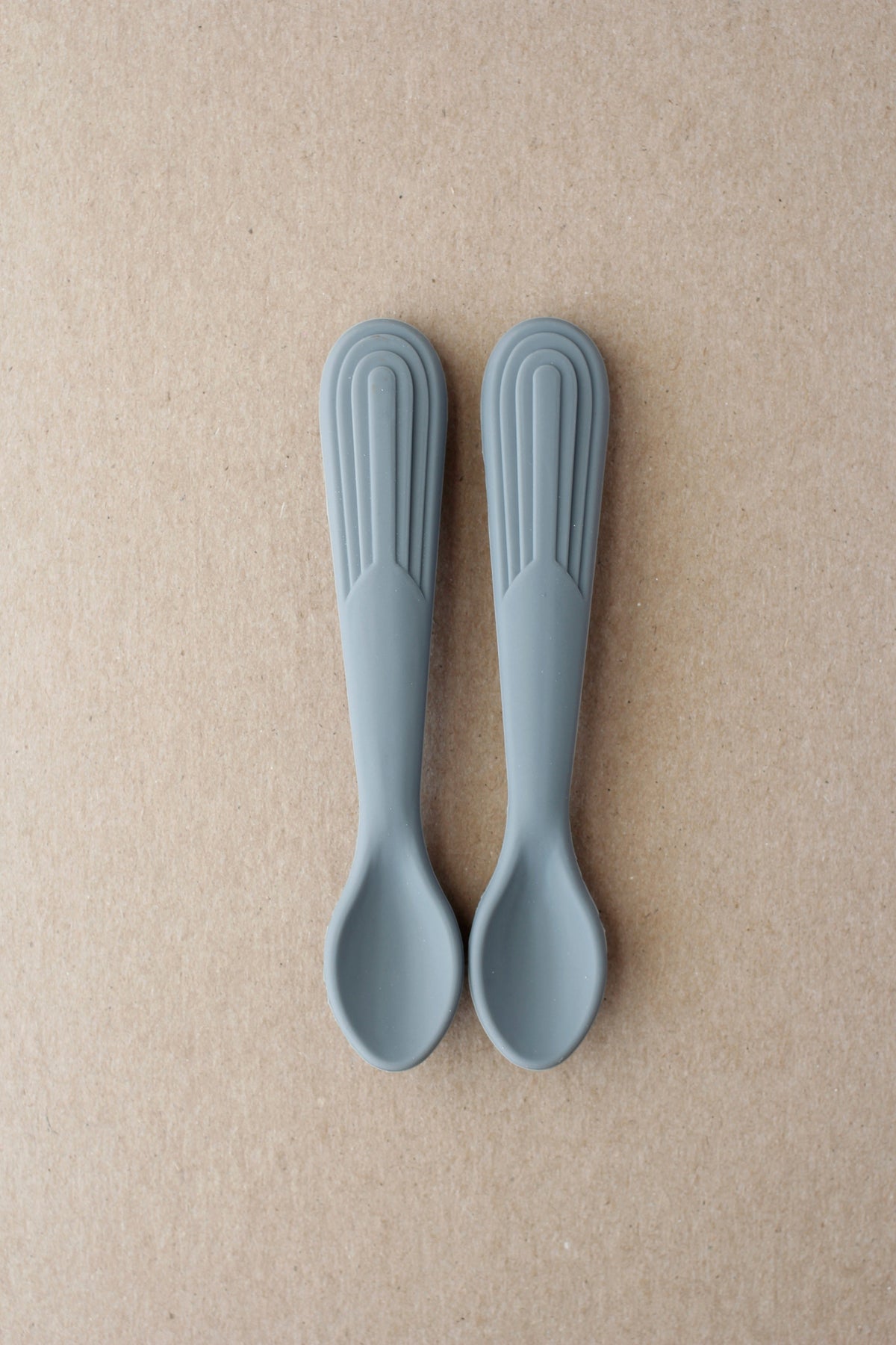 littleCHEW Rainbow Silicone Spoon - Dim Grey