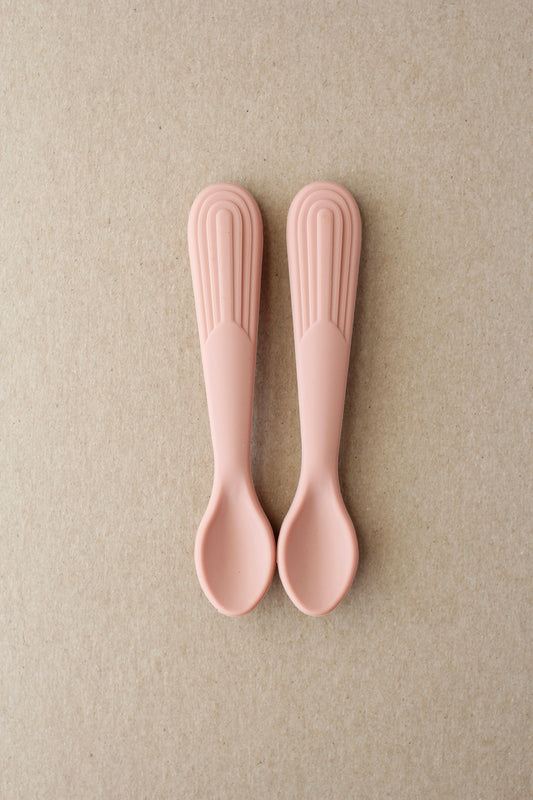 littleCHEW Rainbow Silicone Spoon - Cameo