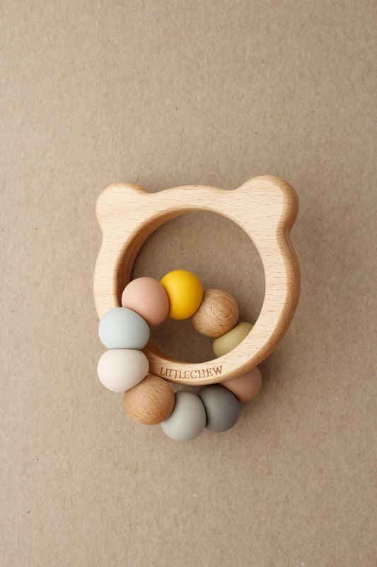 littleCHEW Teddy Teether - Lotus