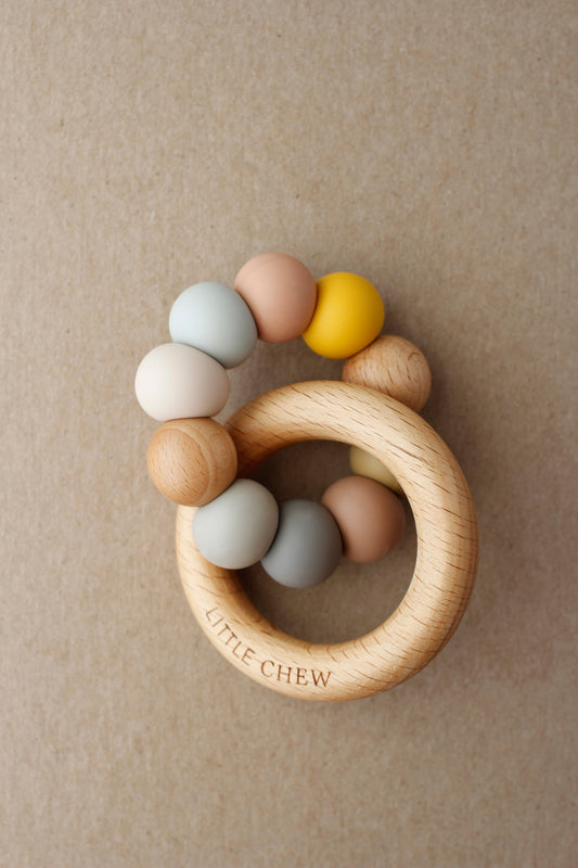 littleCHEW Ring Teether - Lotus