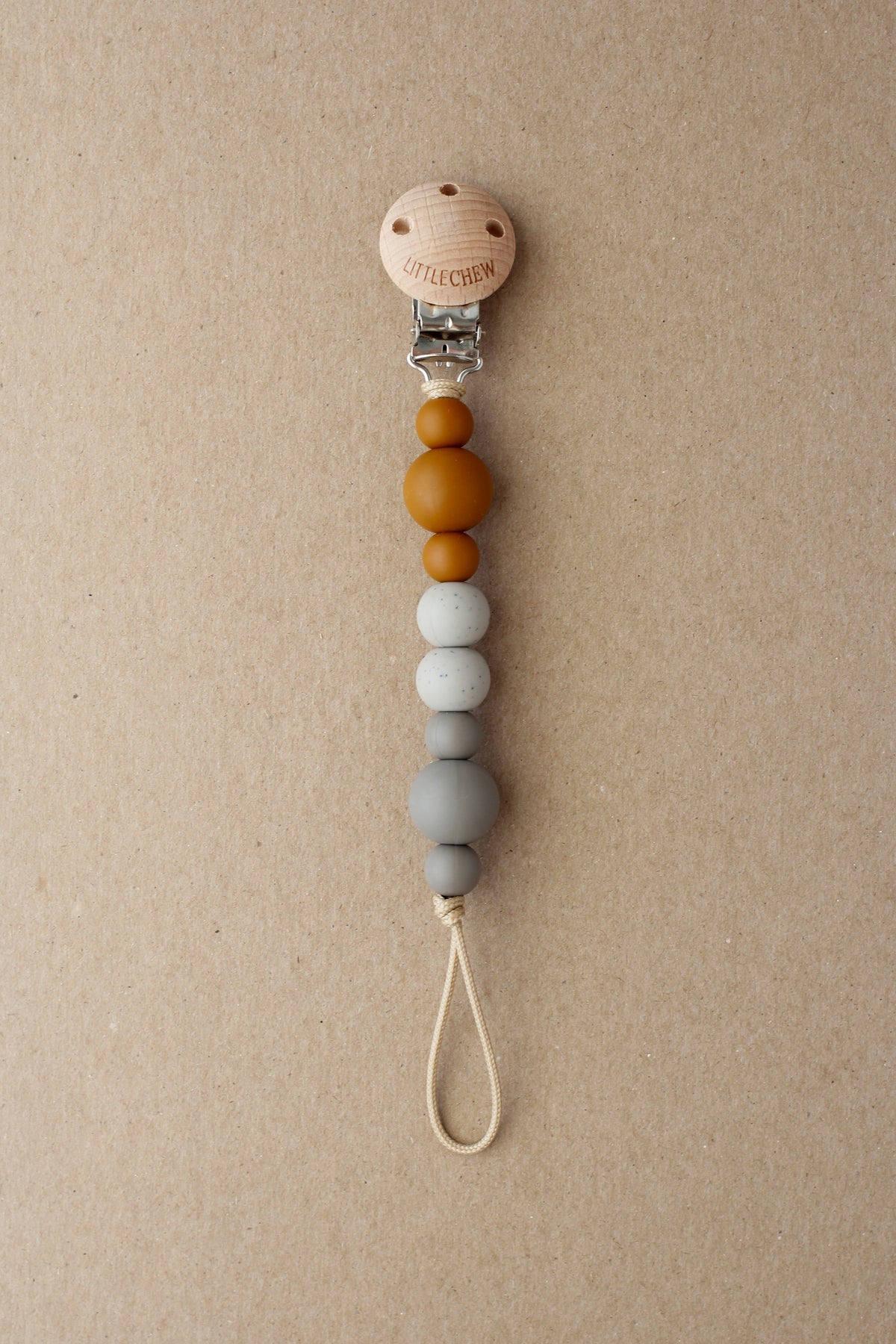 littleCHEW Pacifier Clip - Kira | Dune