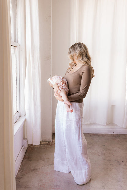 MLM Brand Little Breastfeeding Top - Americano Brown