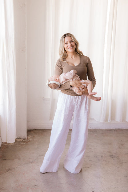 MLM Brand Little Breastfeeding Top - Americano Brown