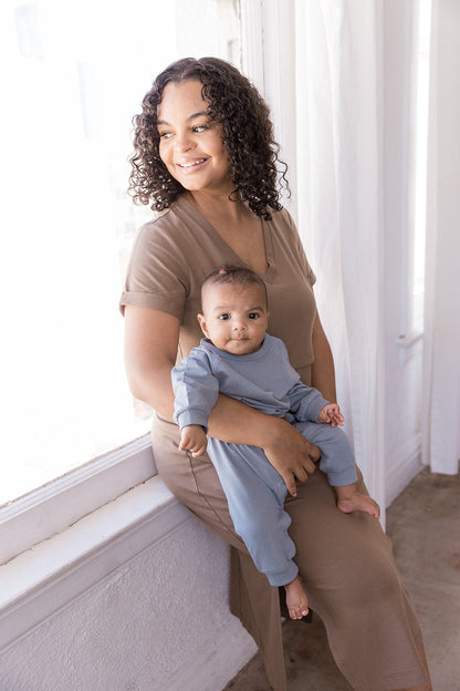MLM Brand Everyday Breastfeeding Dress - Americano Brown