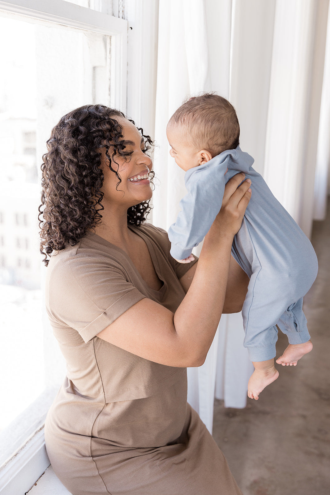 MLM Brand Everyday Breastfeeding Dress - Americano Brown