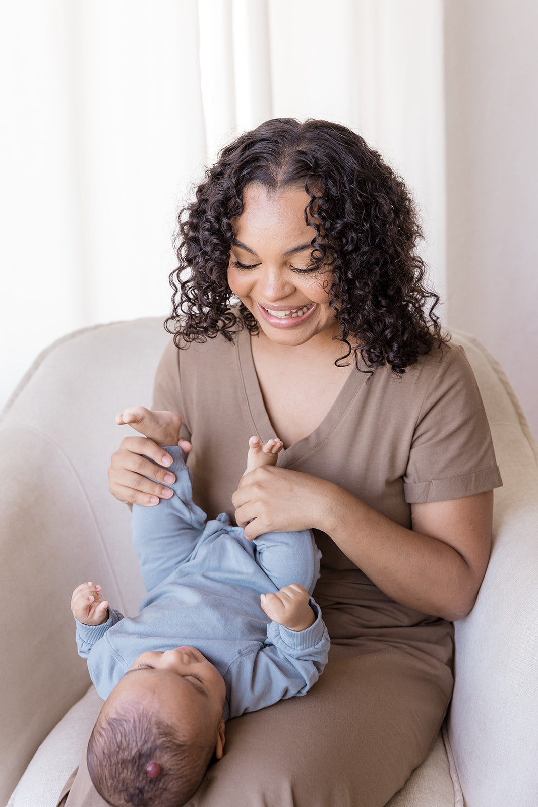 MLM Brand Everyday Breastfeeding Dress - Americano Brown