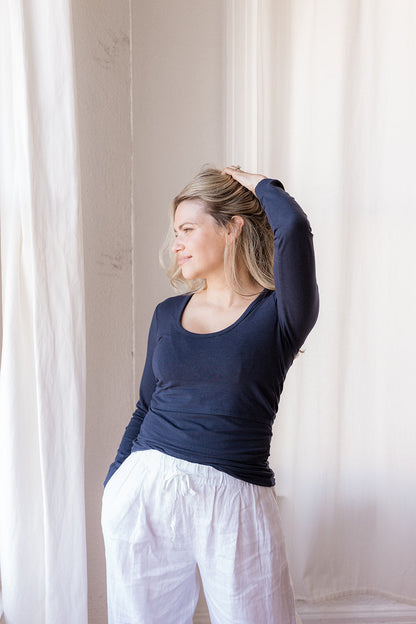 MLM Brand Little Breastfeeding Top - Navy