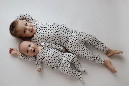Three Little Tots Polka Dot Kids Pajamas