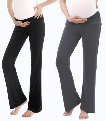 Alina Mae Maternity Below Bump Maternity Postpartum Pajama Pants (2 Pack)