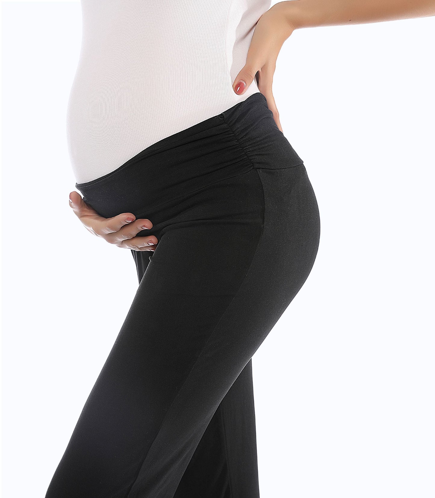 Alina Mae Maternity Below Bump Maternity Postpartum Pajama Pants (2 Pack)