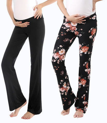 Alina Mae Maternity Below Bump Maternity Postpartum Pajama Pants (2 Pack)
