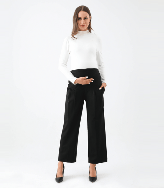 Alina Mae Maternity The Wide Leg Maternity Ankle Pant