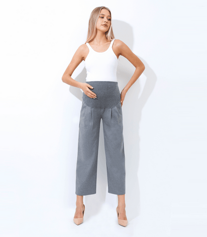 Alina Mae Maternity The Wide Leg Maternity Ankle Pant