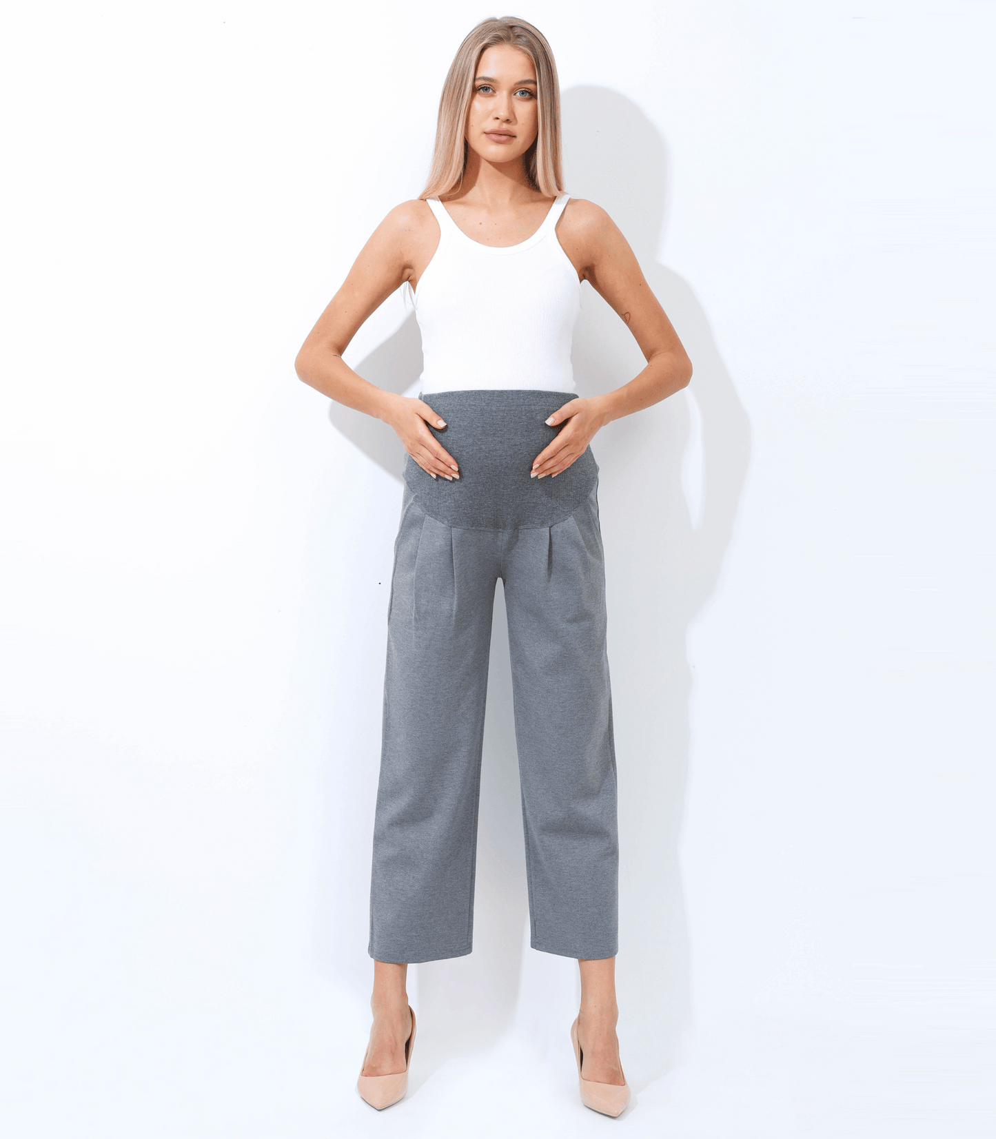 Alina Mae Maternity The Wide Leg Maternity Ankle Pant