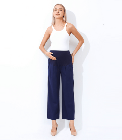 Alina Mae Maternity The Wide Leg Maternity Ankle Pant