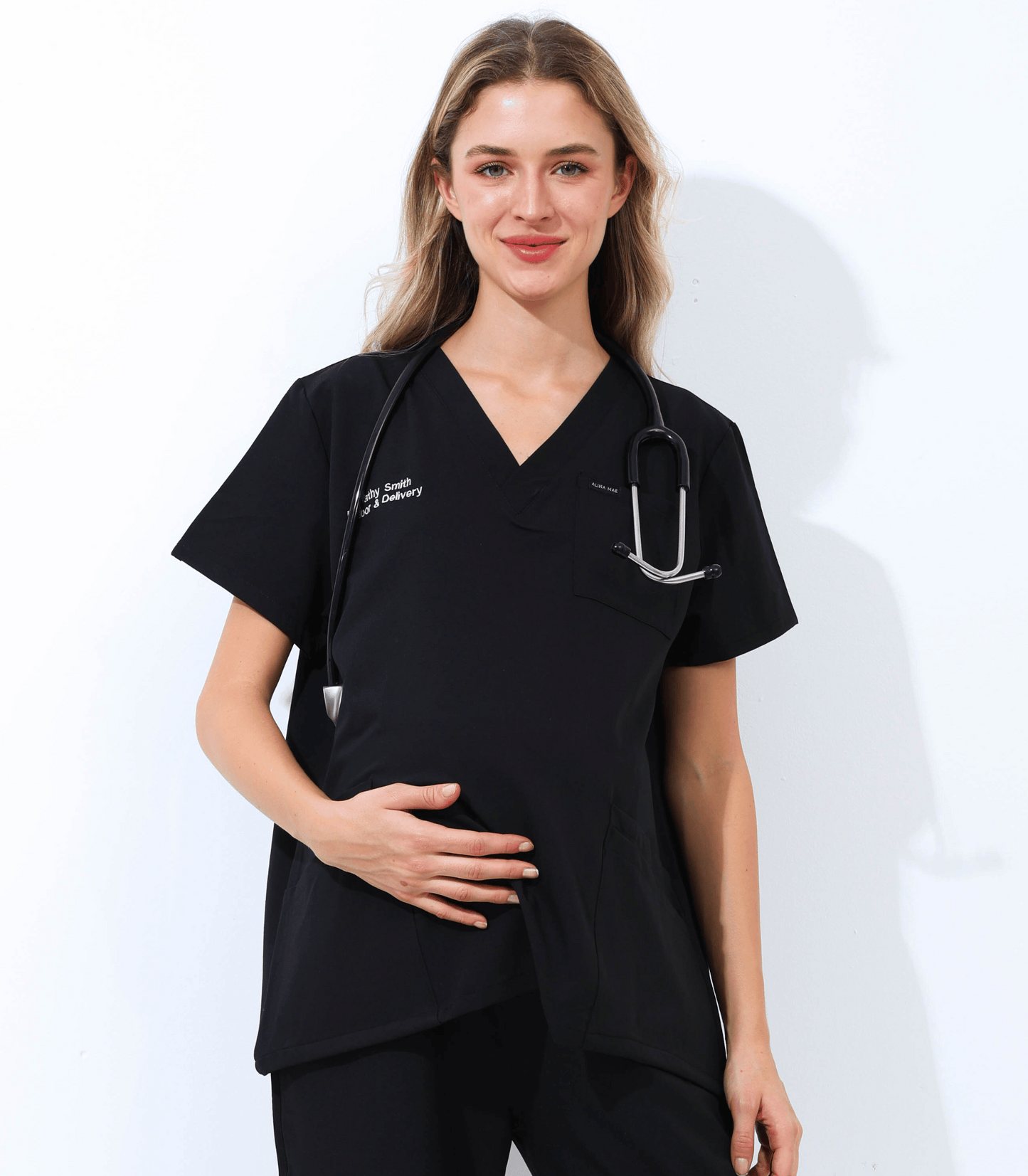 Alina Mae Maternity Mae Scrub Top