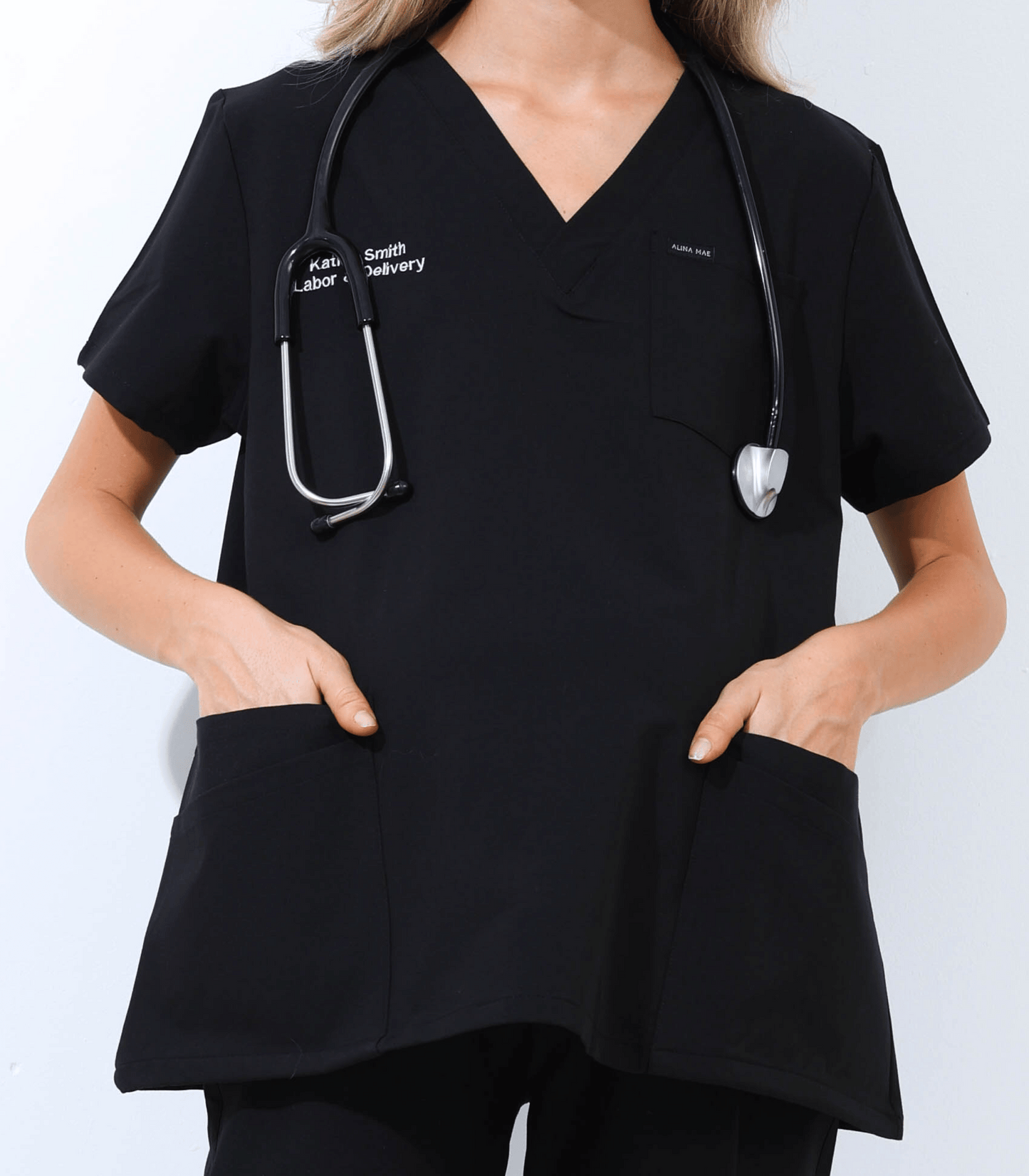 Alina Mae Maternity Mae Scrub Top