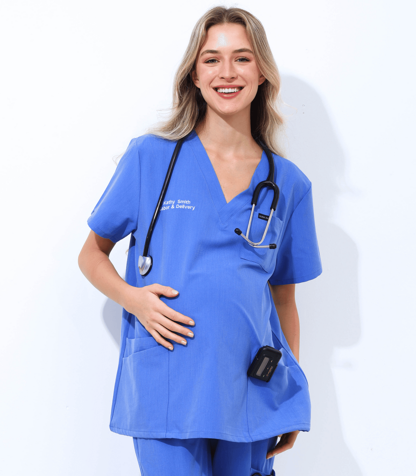 Alina Mae Maternity Mae Scrub Top