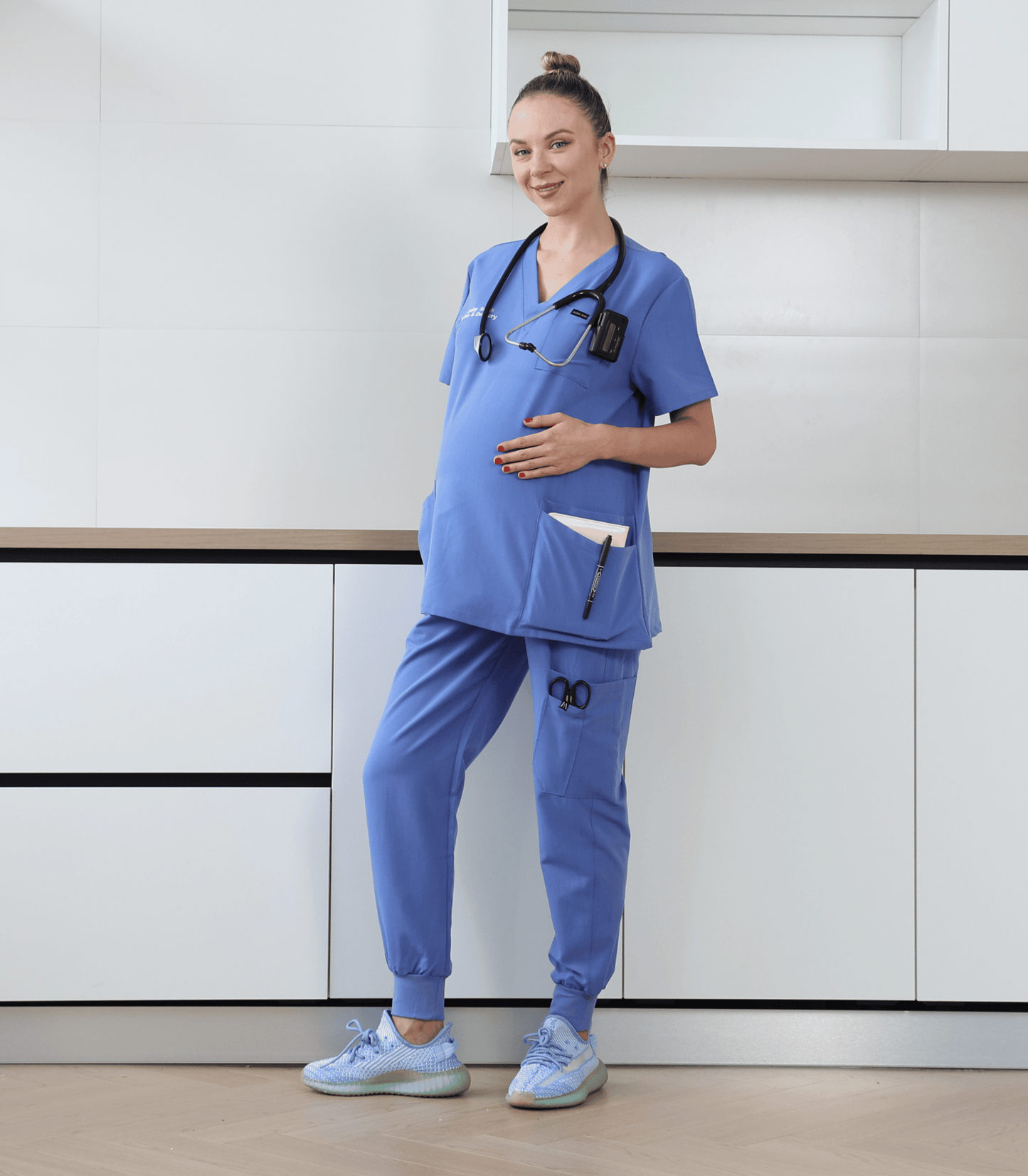 Alina Mae Maternity Mae Scrub Top