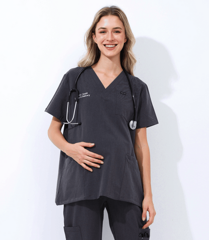 Alina Mae Maternity Mae Scrub Top