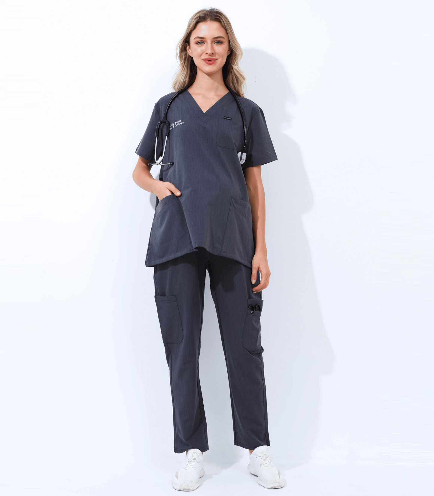 Alina Mae Maternity Mae Scrub Top