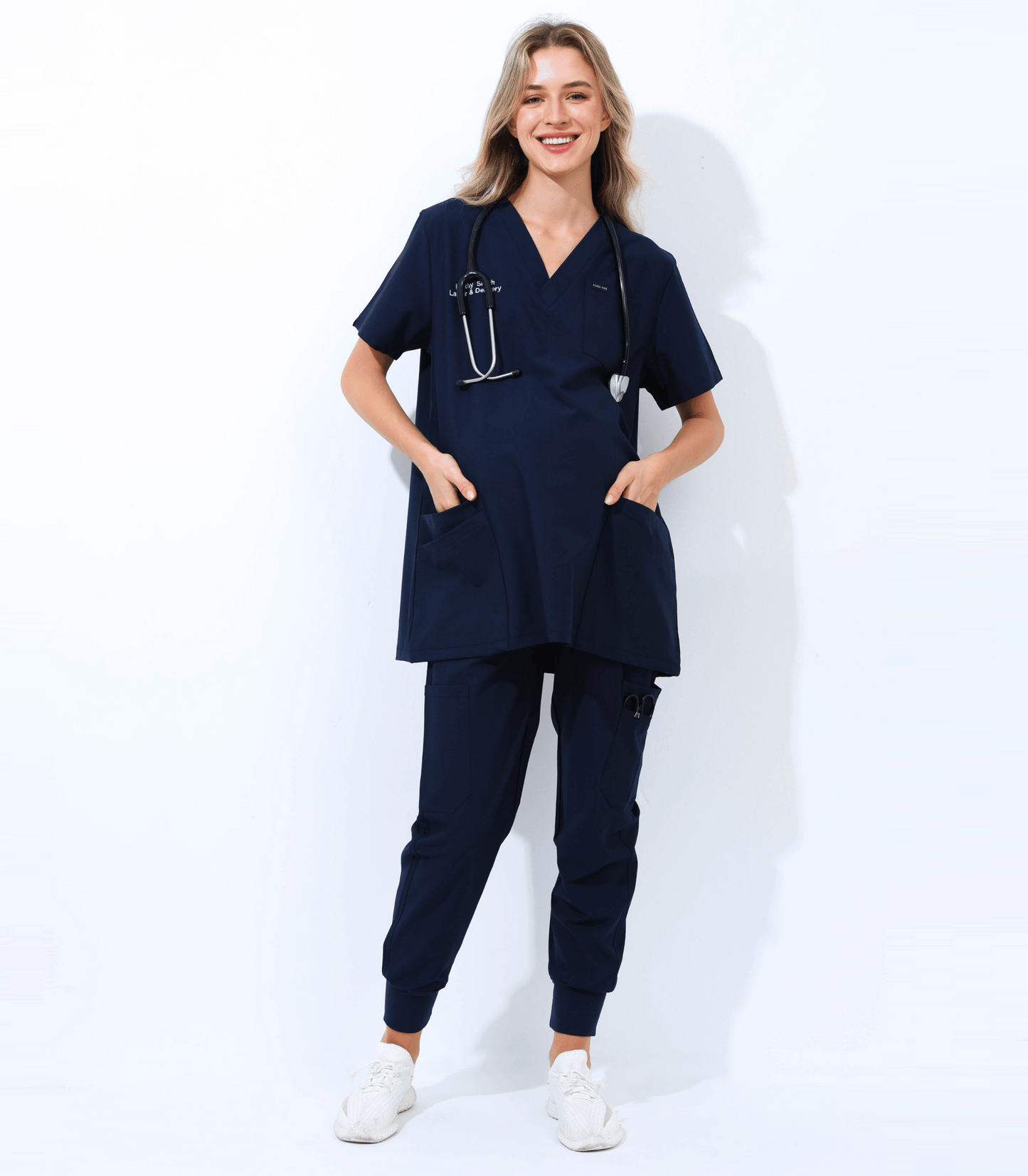 Alina Mae Maternity Mae Scrub Top