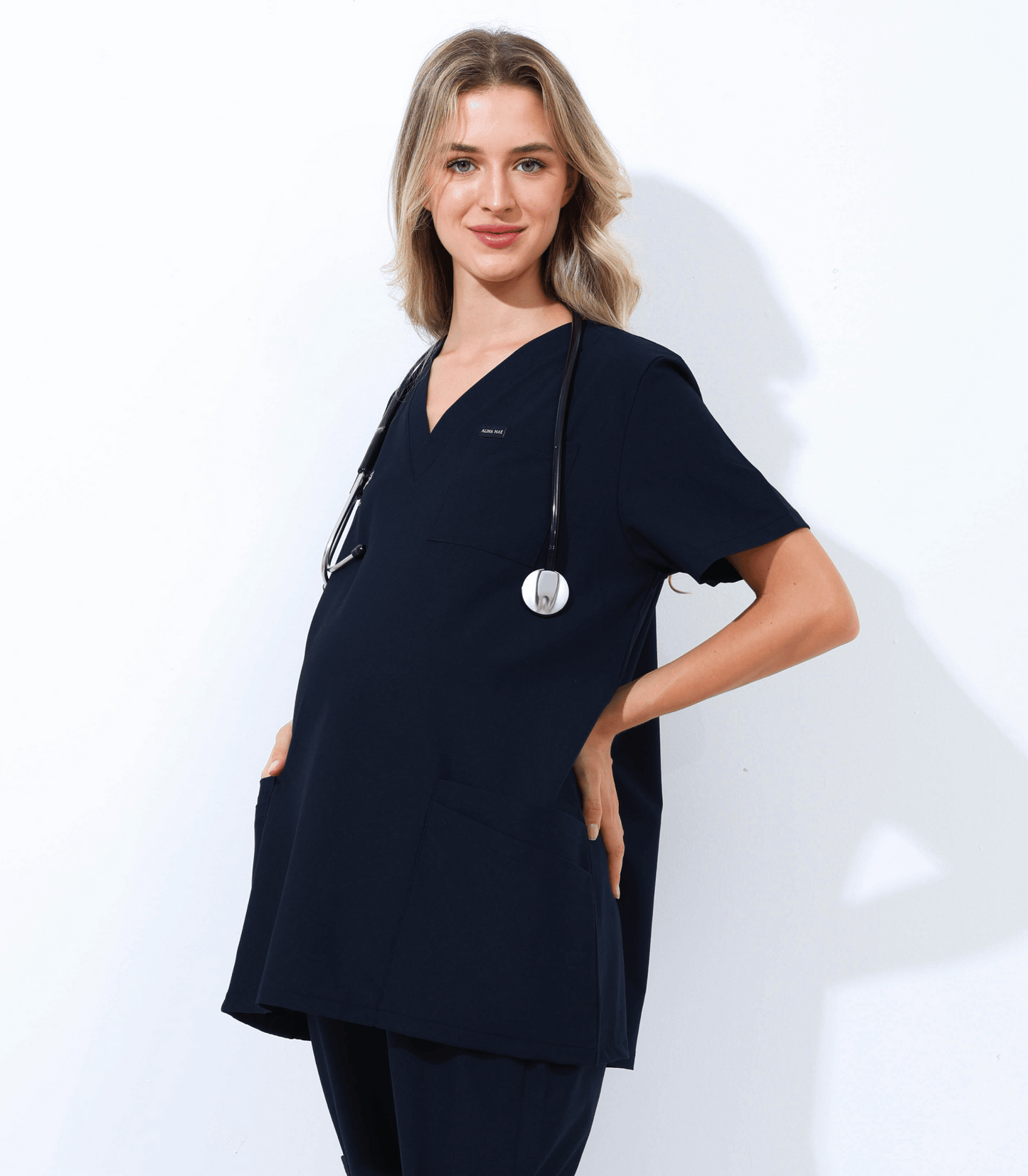 Alina Mae Maternity Mae Scrub Top