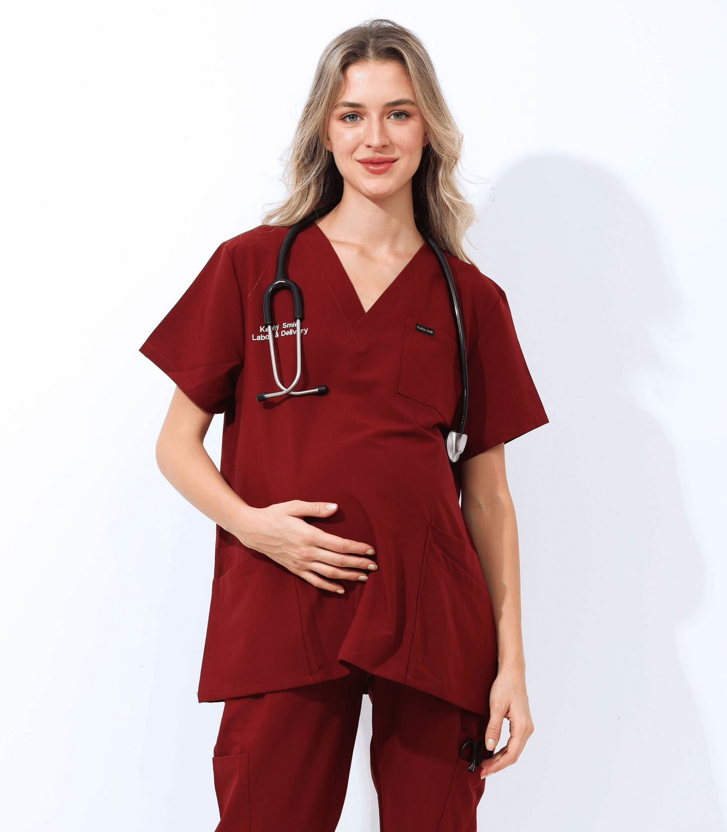 Alina Mae Maternity Mae Scrub Top