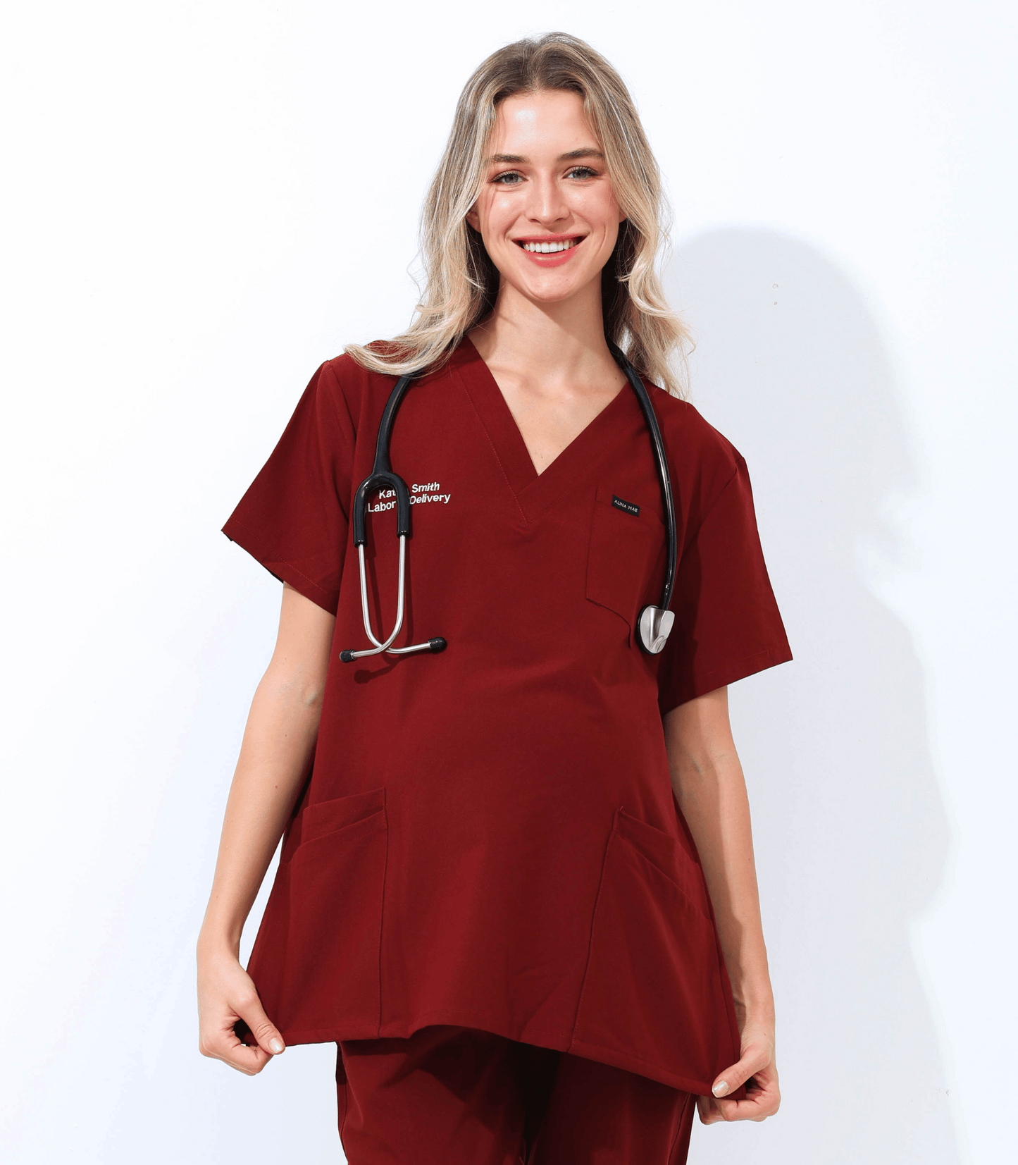 Alina Mae Maternity Mae Scrub Top