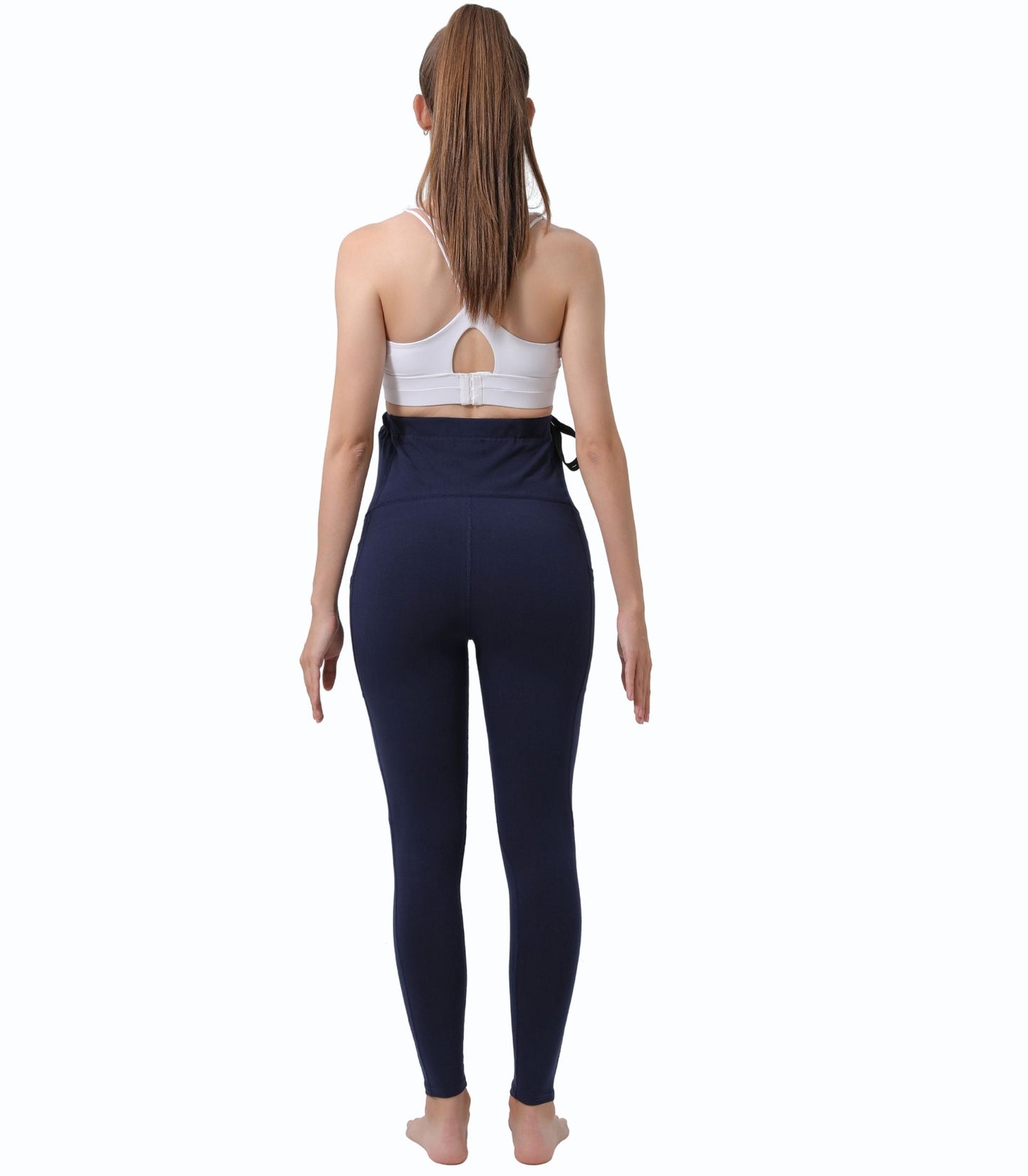 Alina Mae Maternity Pregnancy Yoga Pants with Pockets (2 Pack)